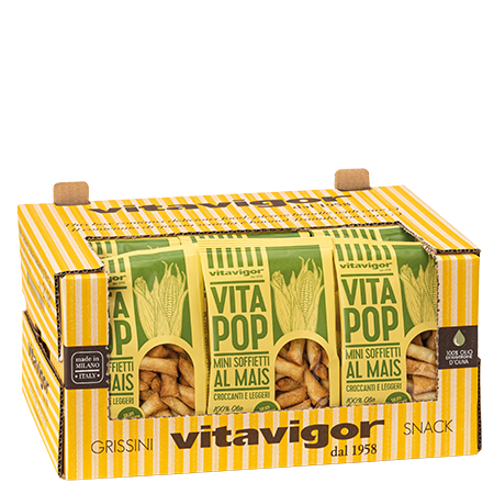 Scatola espositore da banco per tutta la linea snack