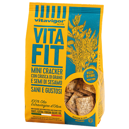VitaFit Mini Cracker con crusca e semi di sesamo