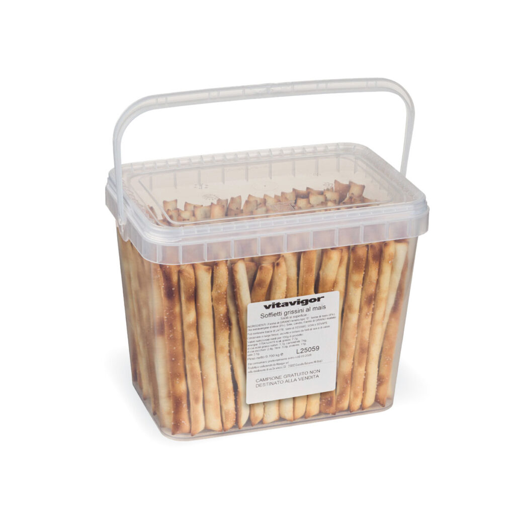 VitaPop Grissini Soffietti in secchiello al mais